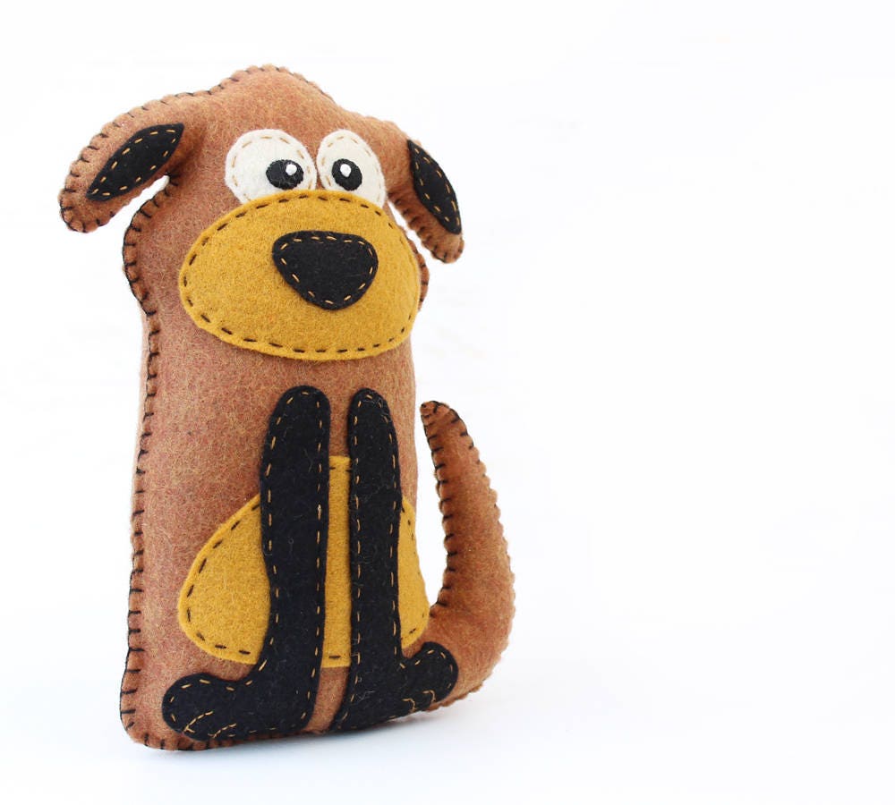 Dog Stuffed Animal Sewing Pattern Stuffed Dog Felt Plushie Etsy Pattern dog felt animal stuffed sewing plushie softie plush animals patterns