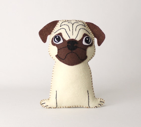 Pug Sewing Pattern Dutch Bulldog Felt Hand Sewing Pattern Etsy