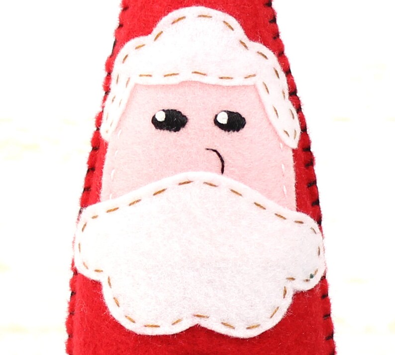 Santa Claus Sewing Pattern How to Sew a Felt Santa Felt Etsy UK
