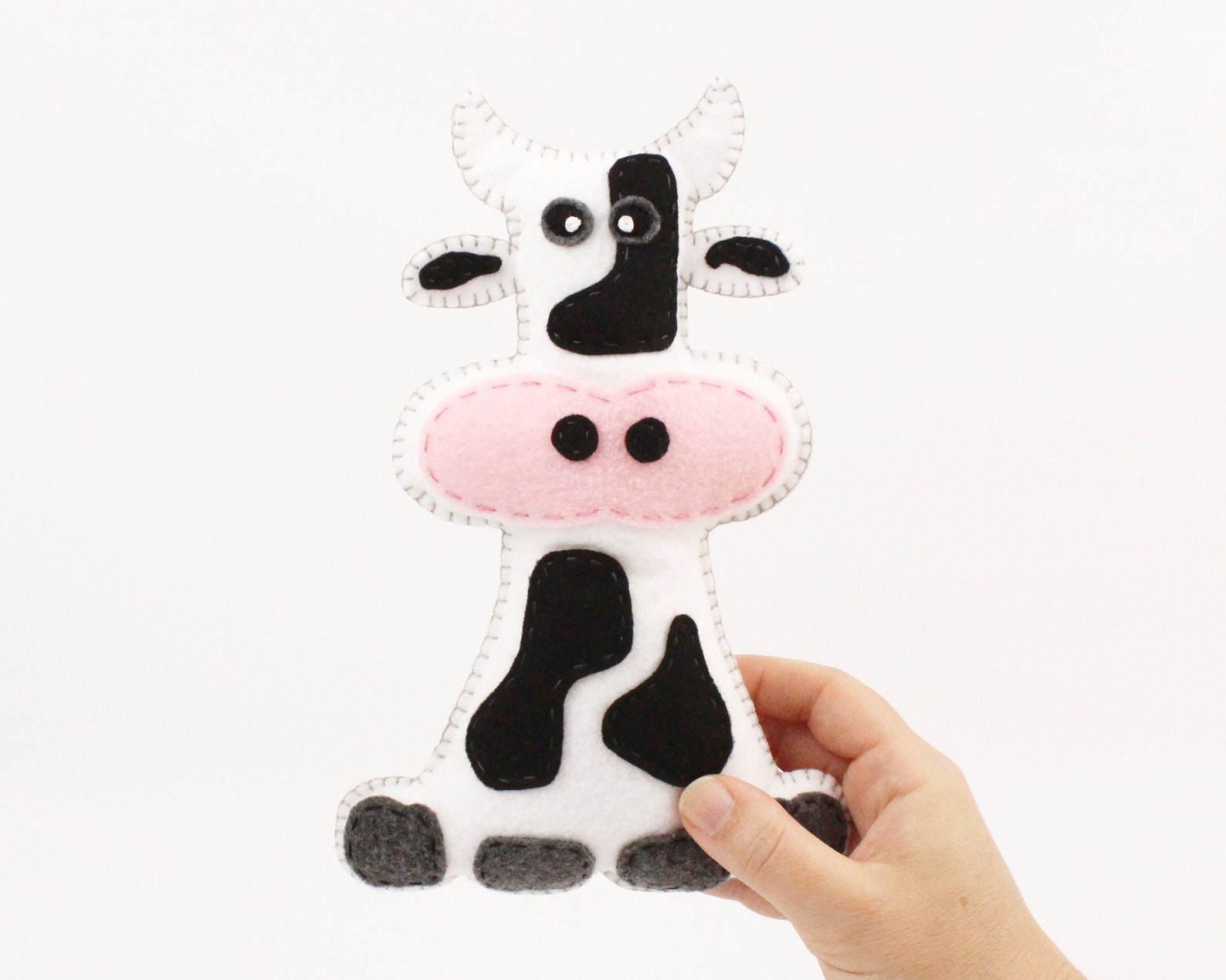 Cow Sewing Pattern Plush Cow Sewing Pattern Felt Cow - Etsy Nederland