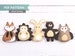 Forest Animal Sewing Patterns, Small Woodland Felties, Felt Hedgehog, Owl, Fox, Rabbit, Bear, Woodland Forest Nursery Decor, PDF SVG DXF 