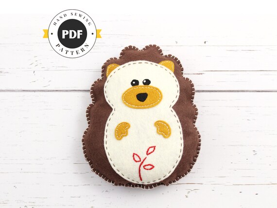 Stuffed hedgehog on sale sewing pattern