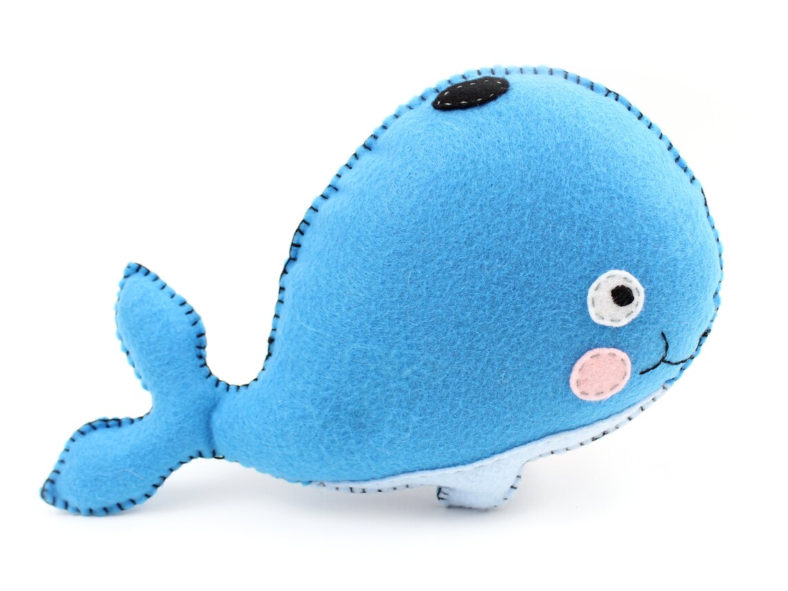 Whale Sewing Pattern Stuffed Whale Hand Sewing Pattern Felt Etsy Ireland