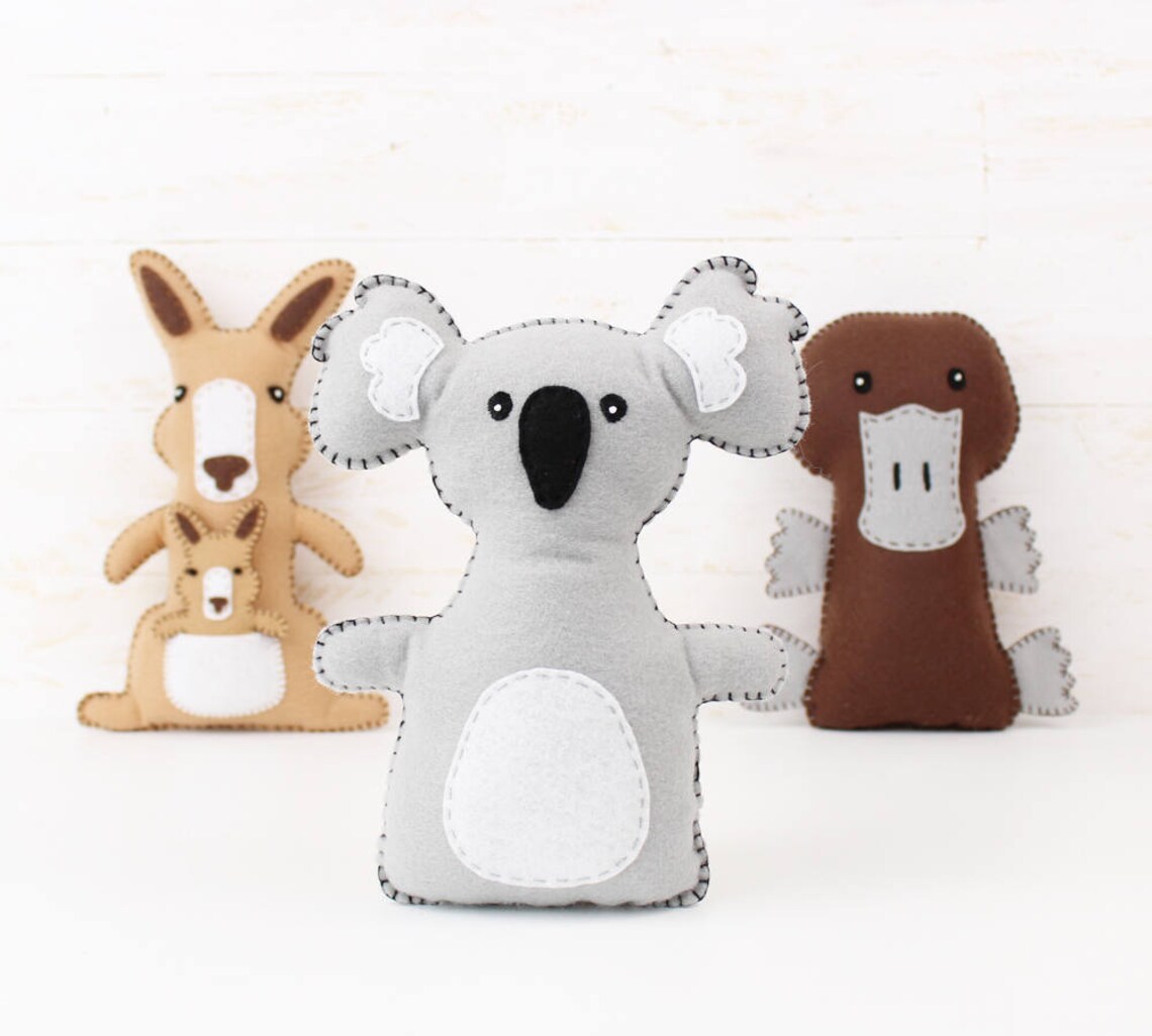Koala Stuffed Animal Sewing Pattern Koala Hand Sewing | Etsy