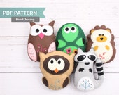 Mitten Felt Animals Sewing Pattern, Christmas story plush toys – Little  Dear Shop