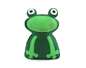 Frog Sewing Pattern, Frog Stuffed Animal Hand Sewing Pattern, Felt Frog Pattern, Frog Plushie, Frog Softie Stuffie, Instant Download PDF SVG