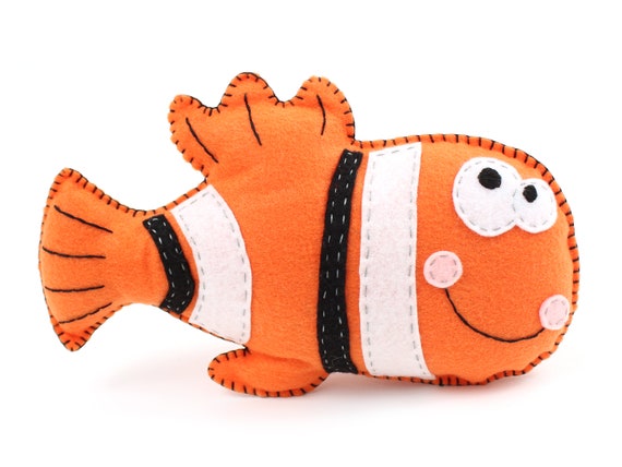Download Fish Sewing Pattern Clown Fish Hand Sewing Felt Clown Fish Etsy
