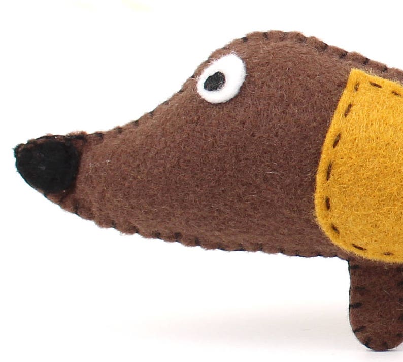 Wiener Dog Sewing Pattern Stuffed Dachshund Felt Soft Toy | Etsy
