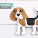 Beagle Sewing Pattern Dog Hand Sewing Pattern Sew a Felt - Etsy Canada