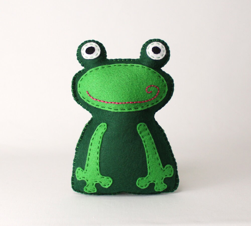 Frog Sewing Pattern Frog Stuffed Animal Hand Sewing Pattern | Etsy