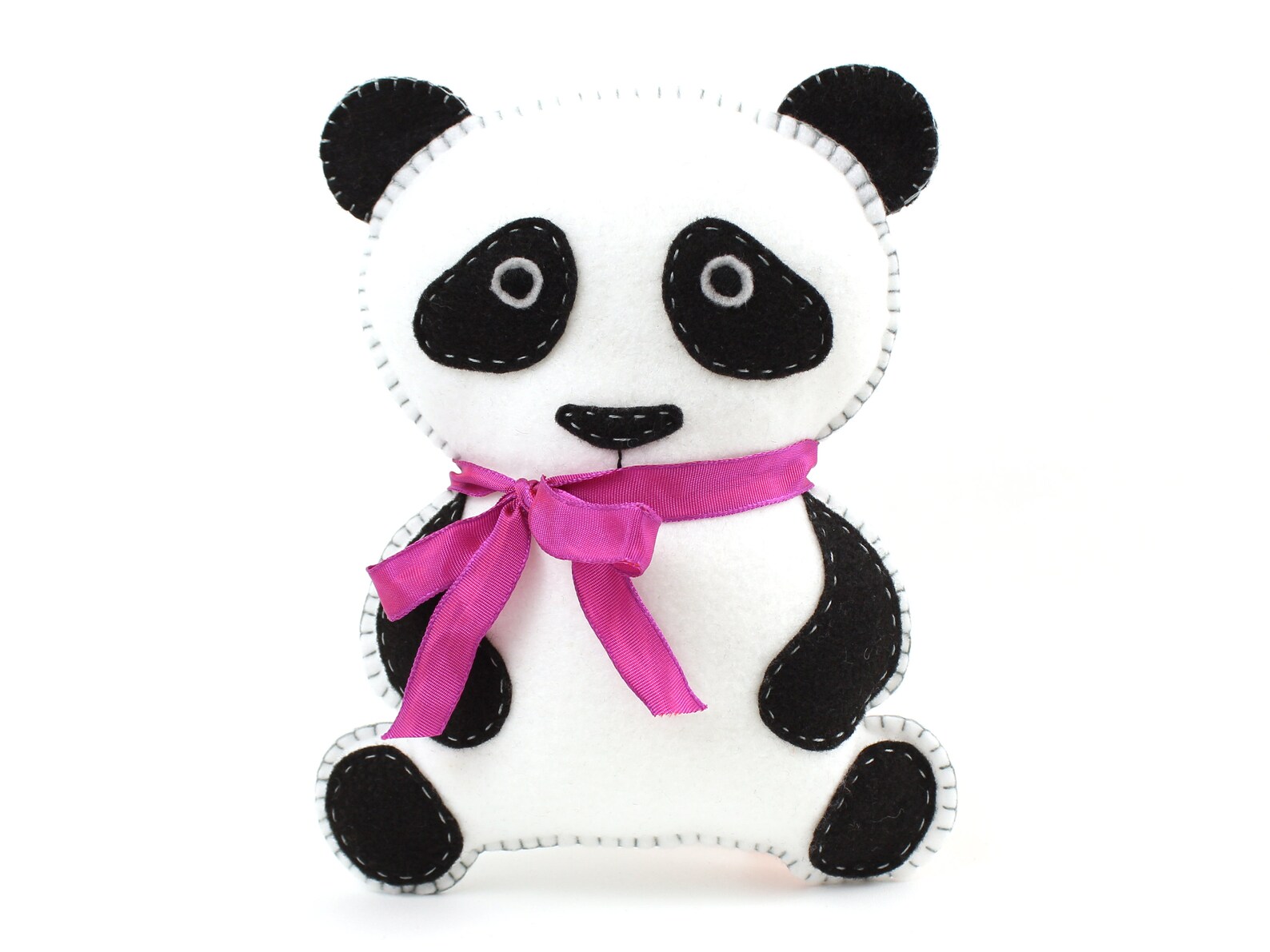 Panda Pattern Felt Panda Bear Sewing Pattern Panda Stuffed | Etsy