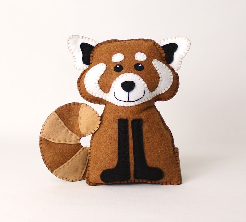Red Panda Pattern Hand Sewing Red Panda Stuffed Animal | Etsy