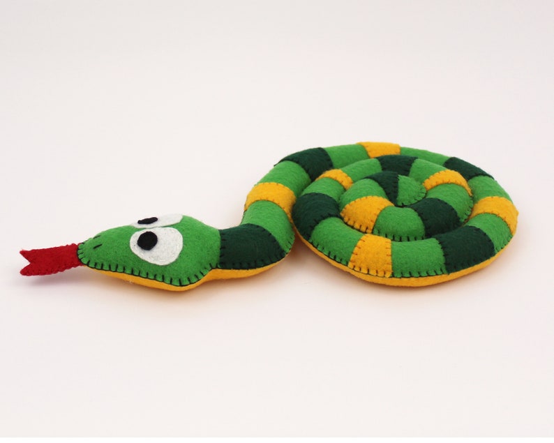 Snake Sewing Pattern Felt Plush Snake Hand Sewing | Etsy