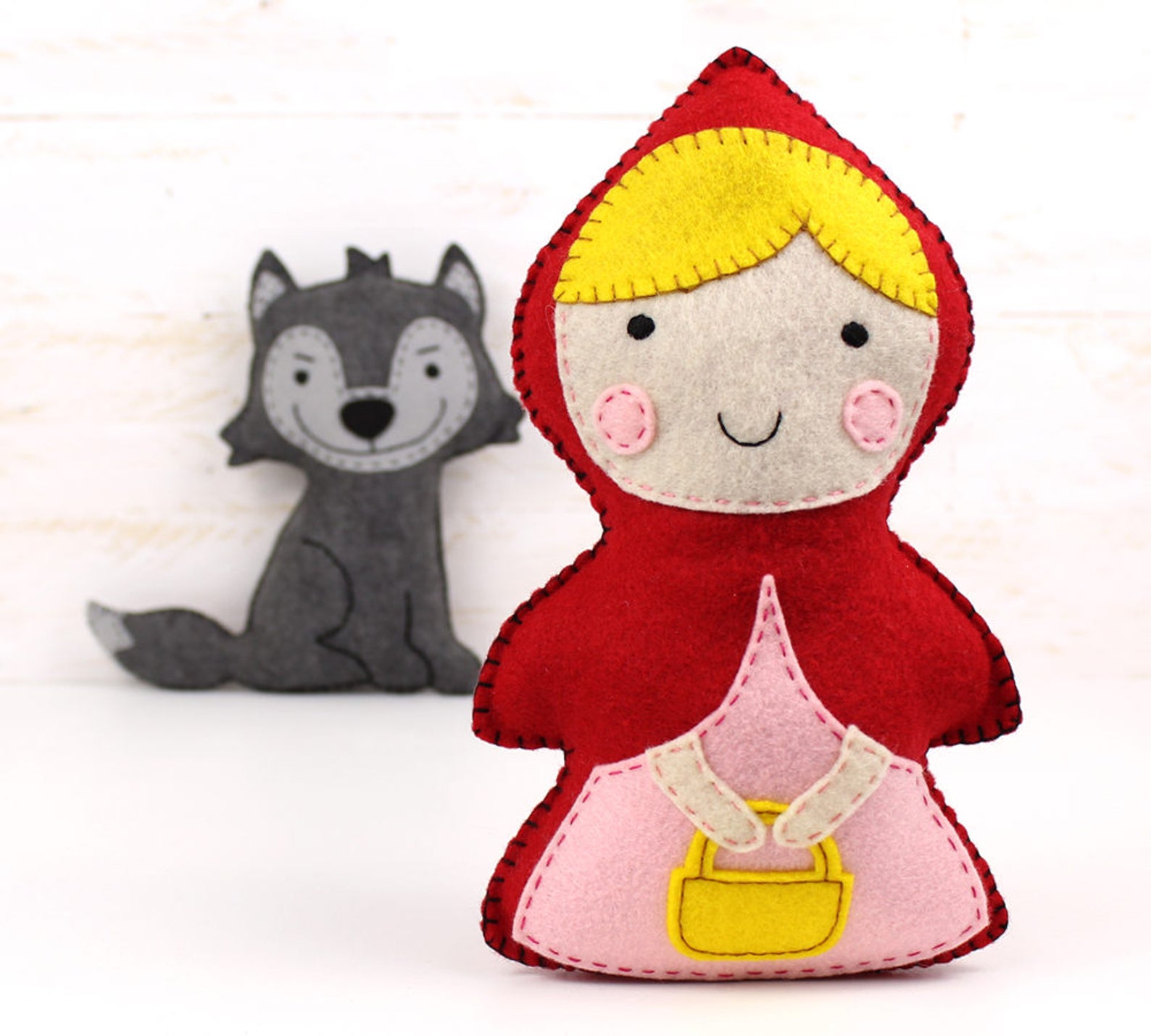 Little Red Riding Hood Sewing Pattern Stuffed Doll Hand Etsy