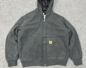 Carhartt WIP J130 Jacket | Vintage Canvas Jacket | Insulated Quilted Lined Coat