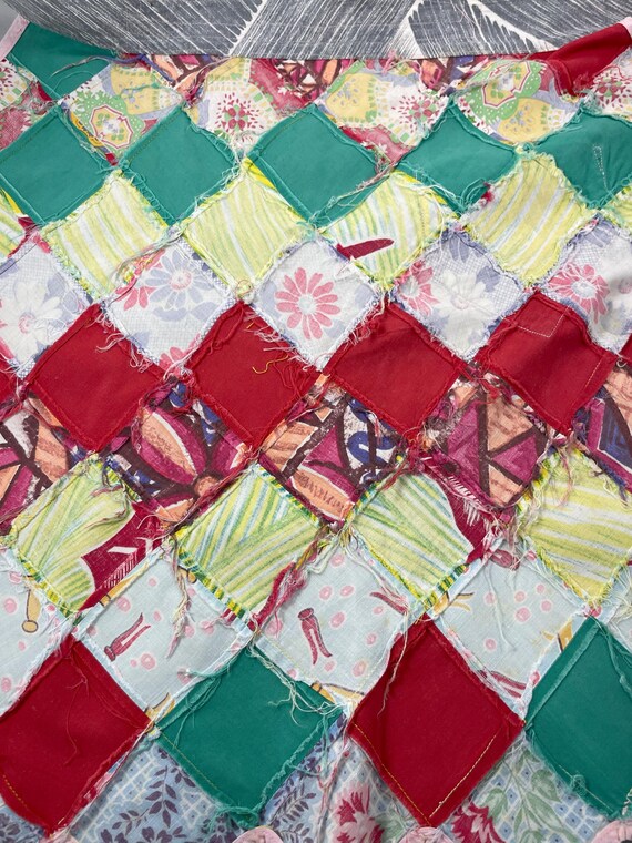 1960's Patchwork Quilt Half Apron - image 6