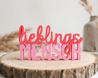 3D Decorative Lettering "Favorite Person" | Gift Decoration "Favorite Person" | Home Decor Quote "Love" | Modern | Valentine's Day Gift