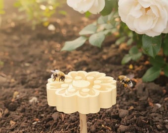 Stazione di abbeveraggio per insetti da giardino, stazione di abbeveraggio per api, mangiatoia per api, punto di abbeveraggio per insetti, decorazione estiva per il giardino, aiuto per le api, regalo per giardinieri