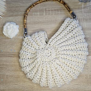 Macrame shell bag