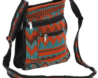 Sunshine Joy Crossbody Bag Turquoise & Orange