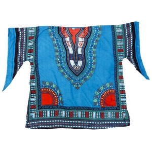Sunshine Joy Turquoise Blue Dashiki
