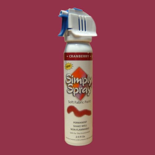 6 PACK Simply Spray Fabric Spray Paint for Crafts & Clothing Dries