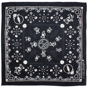Good Ol&#39; Grateful Dead Bandana Black 22x22