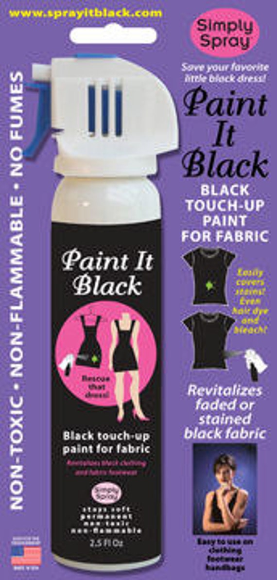 Paint It Black Spray Fabric Paint 2.5oz 