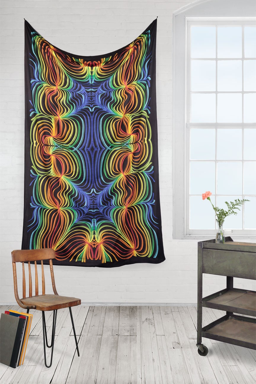 3D Rainbow Ripple Tapestry Tablecloth Beach Sheet Wall Art Etsy