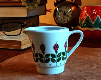Lattiera vintage anni '50 - Waldershof Bavaria Porcelain - Da collezione, motivo a rose
