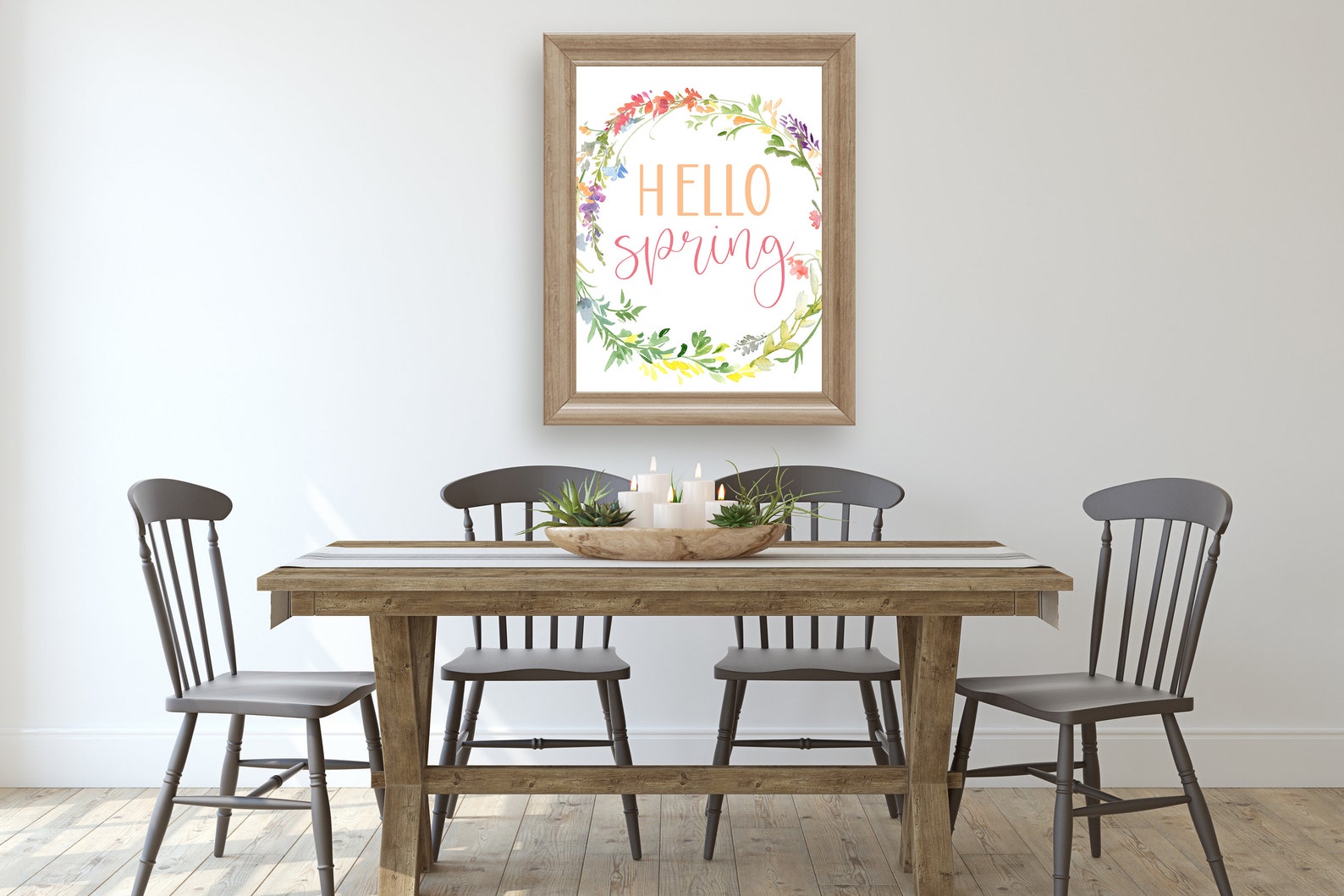 Hello Spring Print Spring Printable Spring Home Decor - Etsy