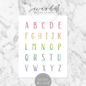 Set of Educational Posters, Classroom Decor, Kids Wall Art, Montessori Classroom Decor, Learning Posters, Homeschool Decor, Alphabet Poster image 7