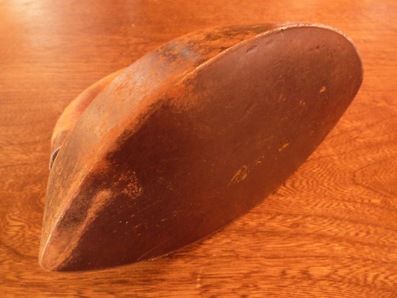 Antique, Rare, Caste Iron and Wood Iron, With Removable Top Etsy