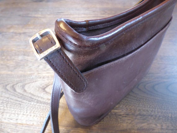 Small, Vintage, Coach Purse . Dark Brown . - image 1