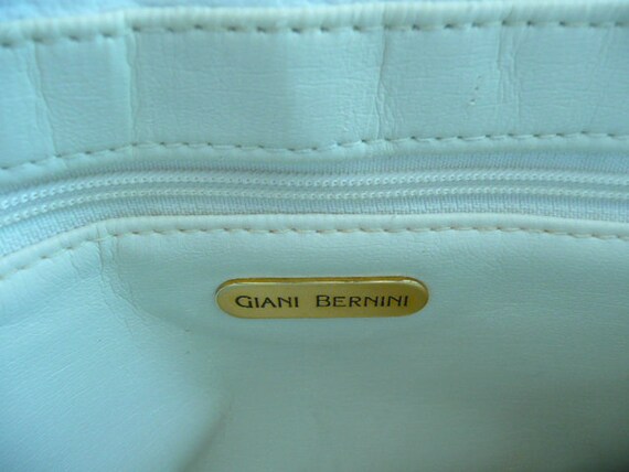 Vintage Authentic Giani Bernini White Leather and… - image 4