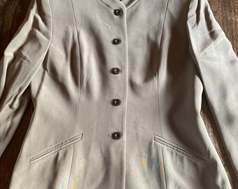 Silk Blazer, Taupe, women’s size 8. Great Condition!