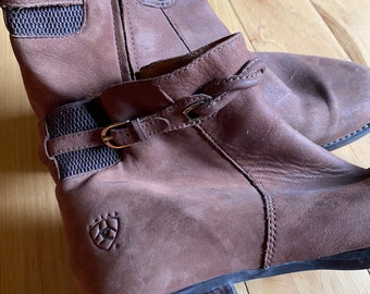 90s Ariat Leather Ankle Boots, Women’s 8