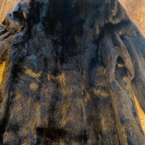 1980s Fur Jacket in Perfect Shape Black with the name of the owner embroidered inside. image 6