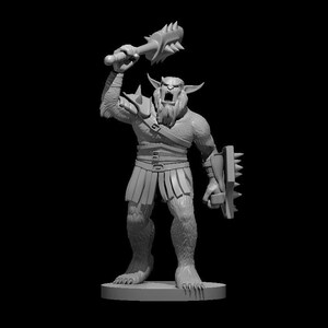 Bugbear Miniature: 30mm Resin Figure for D&D, Pathfinder
