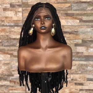 Pre-order  28-Inch Full Lace Faux Loc Wig: Lightweight Protective Style