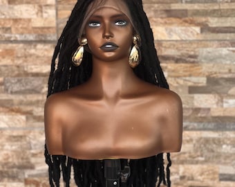 Pre-order  28-Inch Full Lace Faux Loc Wig: Lightweight Protective Style