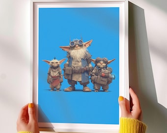 Goblins on a Mission – Whimsical Fantasy Poster Print