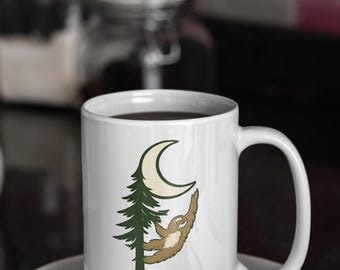 Sloth2Moon Mug | Nature Coffee Cup | Outdoor Lover Gift