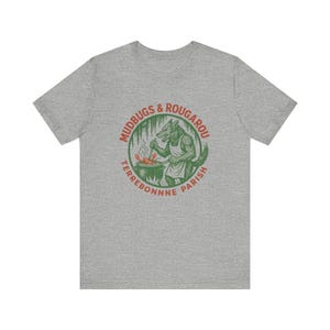 Koszulka Mudbugs & Rougarou | Koszulka z motywem gotowanych raków Cajun | Prezent w stylu Louisiana Bayou Folklore zdjęcie 8