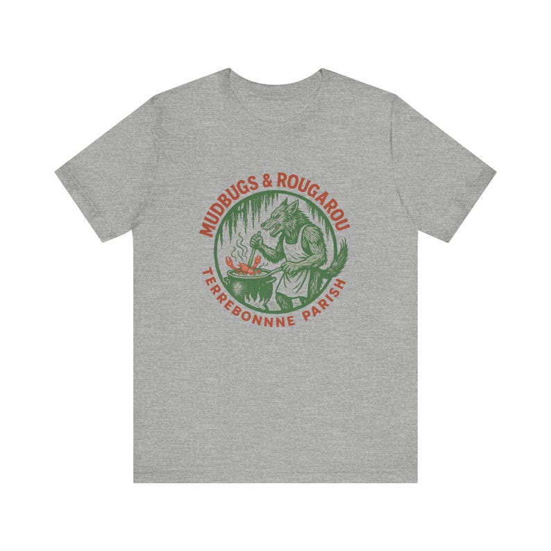 Koszulka Mudbugs & Rougarou | Koszulka z motywem gotowanych raków Cajun | Prezent w stylu Louisiana Bayou Folklore zdjęcie 8