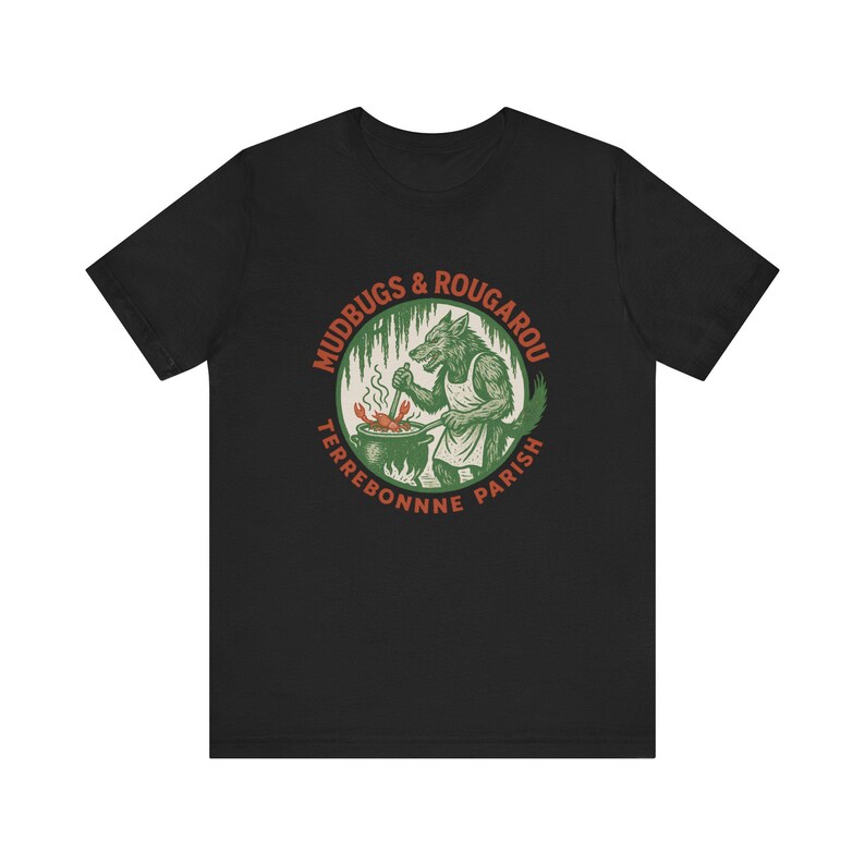Koszulka Mudbugs & Rougarou | Koszulka z motywem gotowanych raków Cajun | Prezent w stylu Louisiana Bayou Folklore zdjęcie 6