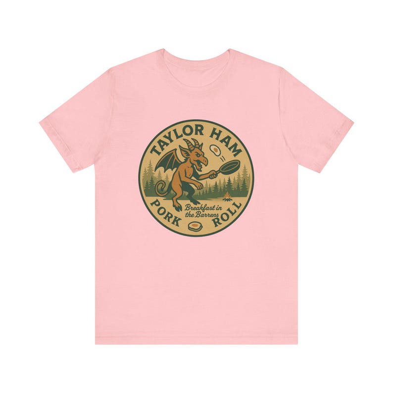 Taylor Ham Pork Roll Shirt | Jersey Devil Breakfast Tee | New Jersey Pine Barrens Gift image 10