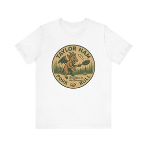 Taylor Ham Pork Roll Shirt | Jersey Devil Breakfast Tee | New Jersey Pine Barrens Gift image 6