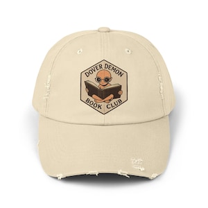 Dover Demon Book Club Hat | Distressed Nerdy Cryptid Baseball Cap