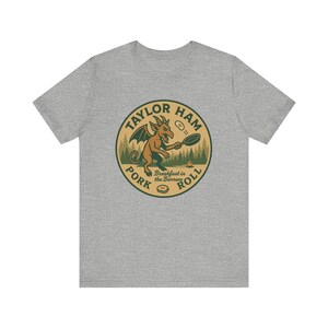 Taylor Ham Pork Roll Shirt | Jersey Devil Breakfast Tee | New Jersey Pine Barrens Gift image 7